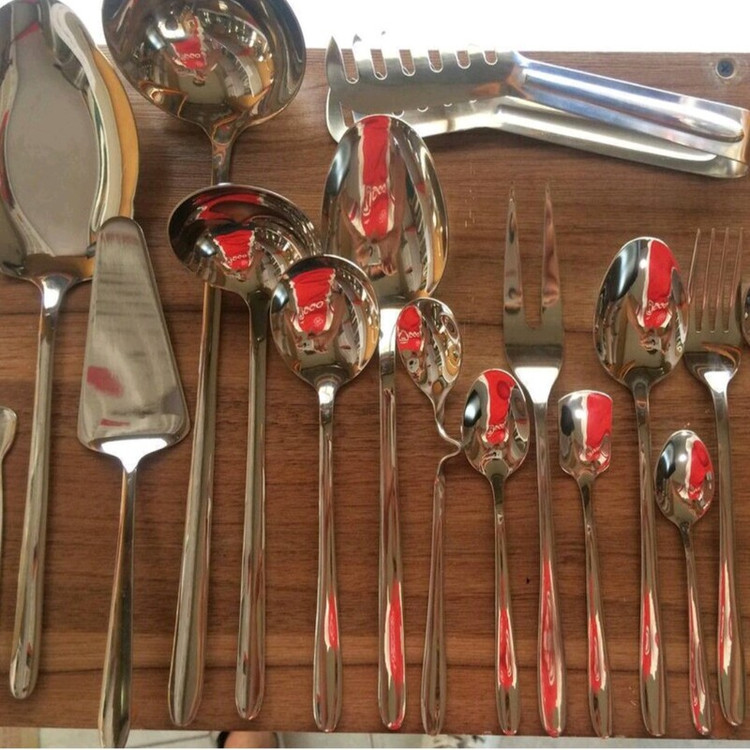 سرویس قاشق و چنگال 144پارچه یونیک استیل نگیر 4میل (طرح دونا)
