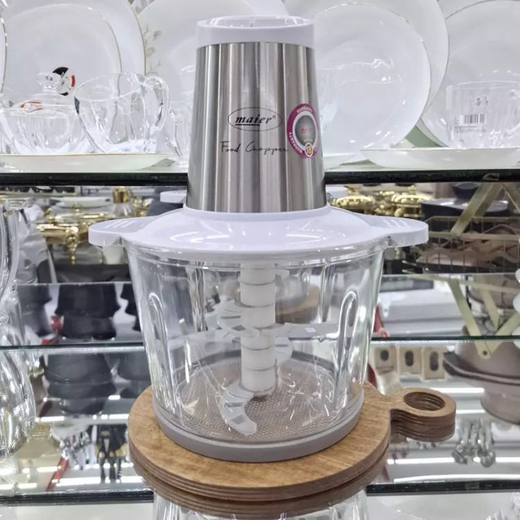 خردکن و غذاساز مایر سفید 500وات 6 تیغه اصلی3شاخه(فروش ویژه)