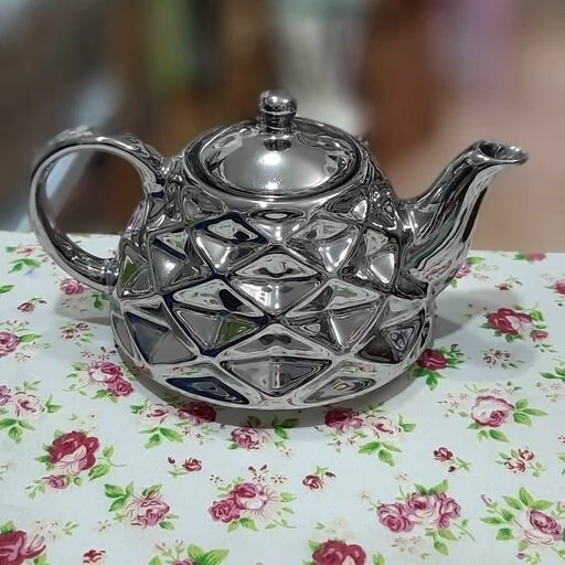 سماور گازی جلایر سه کاره 6 لیتر بدنه برنجی با قوری بدون تنوره (بدنه طرح دار)