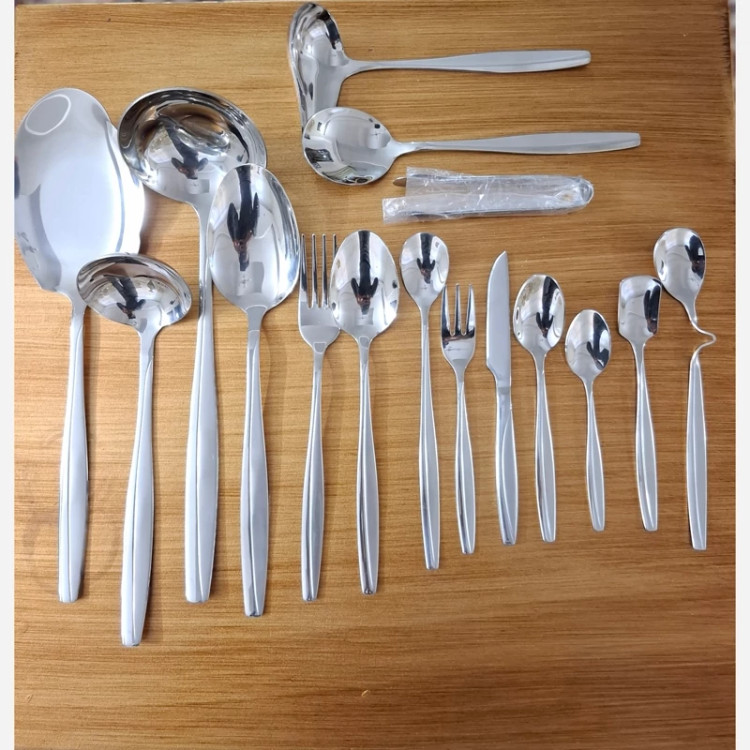 سرویس قاشق و چنگال یونیک 144پارچه تمام استیل آهن ربا نگیر اصلی یونیک جرمنی 4میل (گل ماینز)