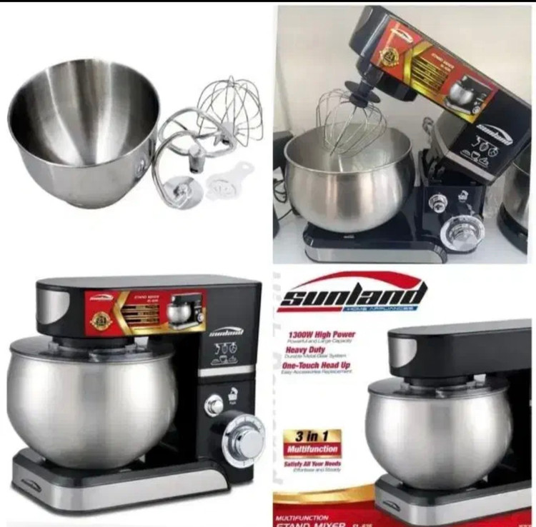 همزن سانلند مدل SL-635 حرفه ای 1300 وات 6 سرعته 5 لیتر 24 ماه ضمانت معتبر شرکتی