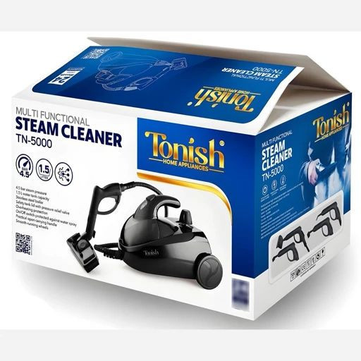 بخارشور بخارشوی تونیش مدل TN-5000 دو سال گارانتی شرکتی 4.5 بار موجود در 2 رنگ مشکی و نقره ای